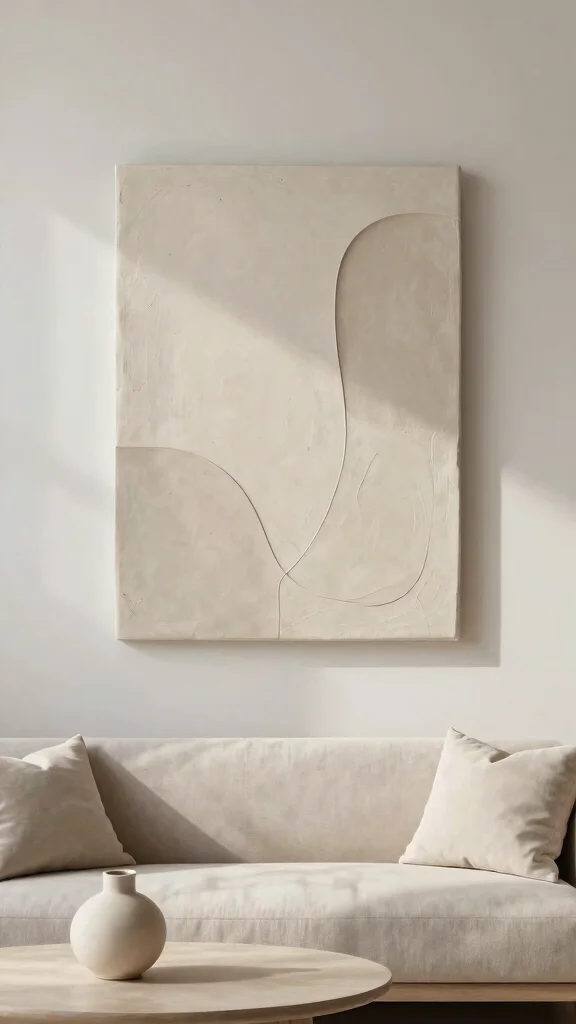10 Air Dry Clay Wall Art Ideas for Handmade Decor with Modern Texture - 8. Minimalist Clay Art 1