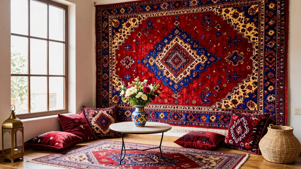 10 Arabic Rug Wallpaper Ideas for a Rich and Decorative Visual Style
