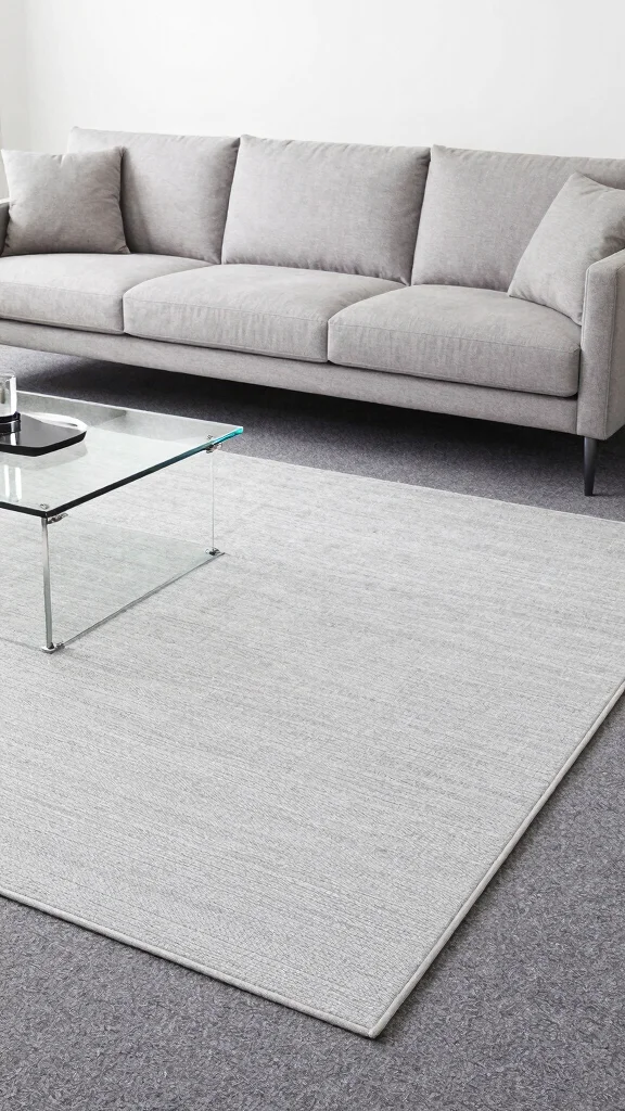 10 Area Rug on Carpet Ideas That Still Look Stylish and Intentional - 4. Monochromatic Magic 1