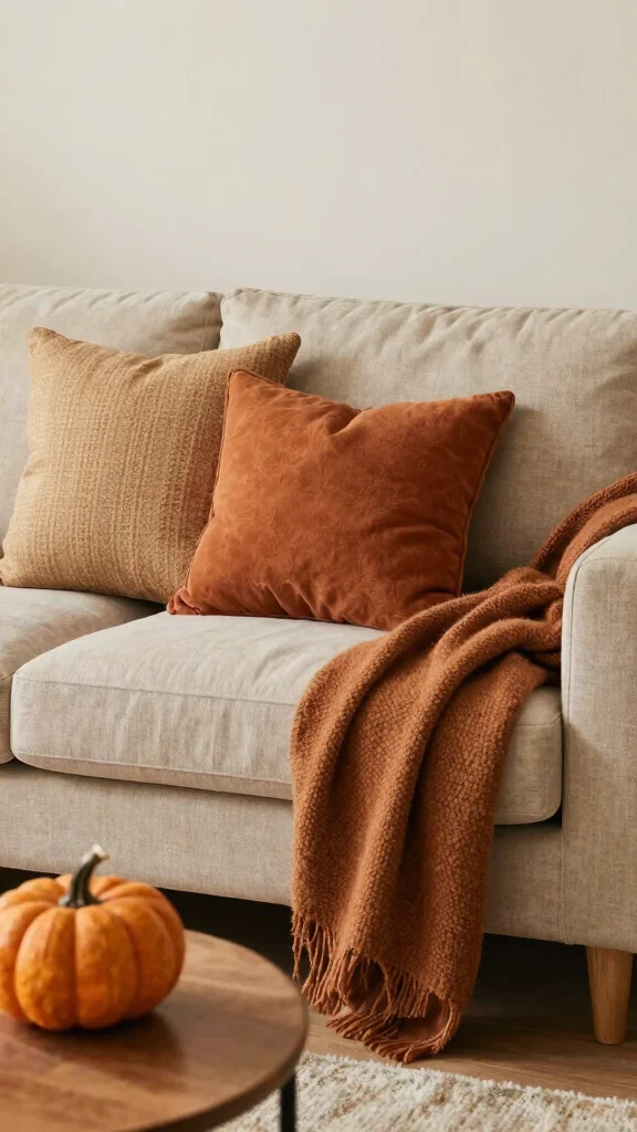 10 Beige Couch Pillow Ideas for a Neutral and Cozy Living Room Style - 9. Seasonal Switch-Ups 1