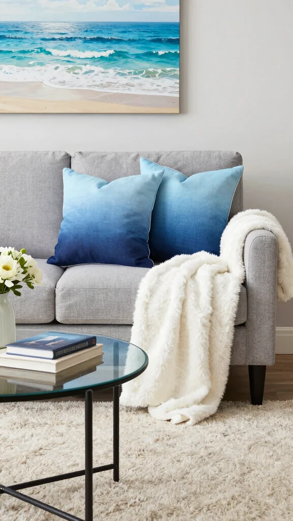10 Blue Pillow Covers Ideas to Brighten Up Your Sofa or Bed - 2. Ombre Effects 1