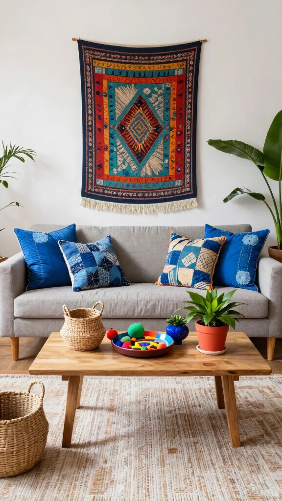 10 Blue Pillow Covers Ideas to Brighten Up Your Sofa or Bed - 9. Patchwork Designs 1