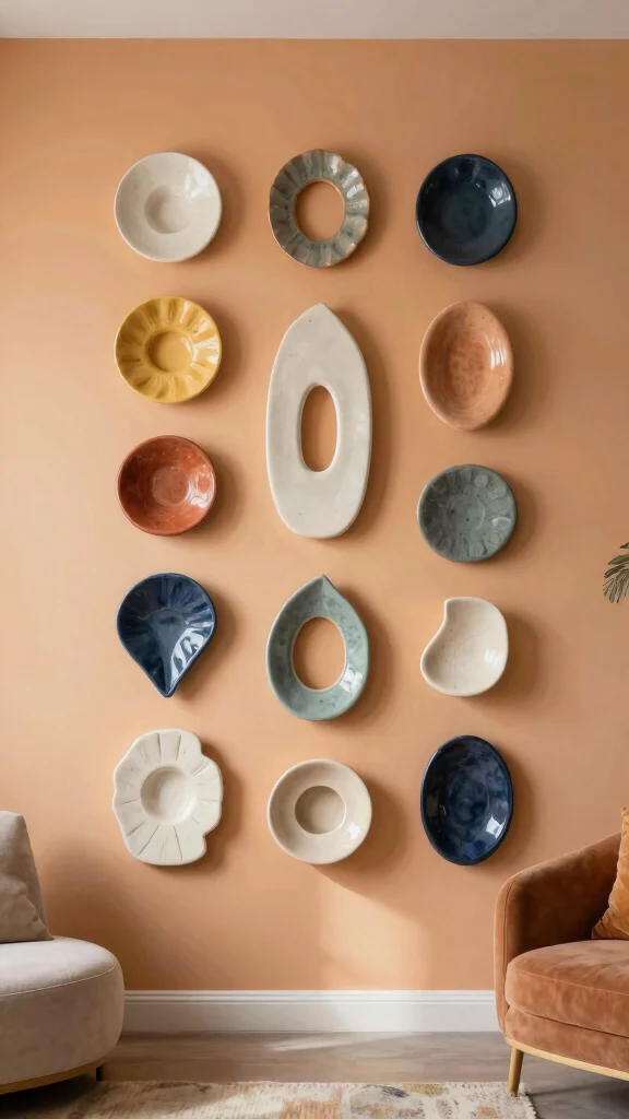 10 Ceramic Wall Art Hanging Concepts for Adding Artistic Texture to Your Walls - 5. Sculptural Ceramic Art for Three-Dimensional Appeal 1