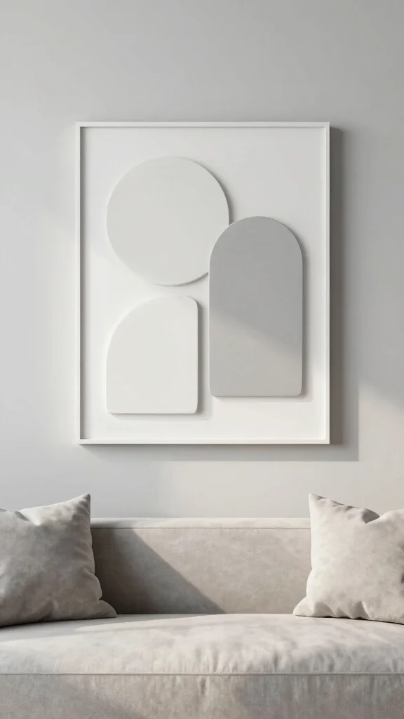 10 Ceramic Wall Art Hanging Concepts for Adding Artistic Texture to Your Walls - 8. Minimalist Ceramic Art for Clean Lines 1
