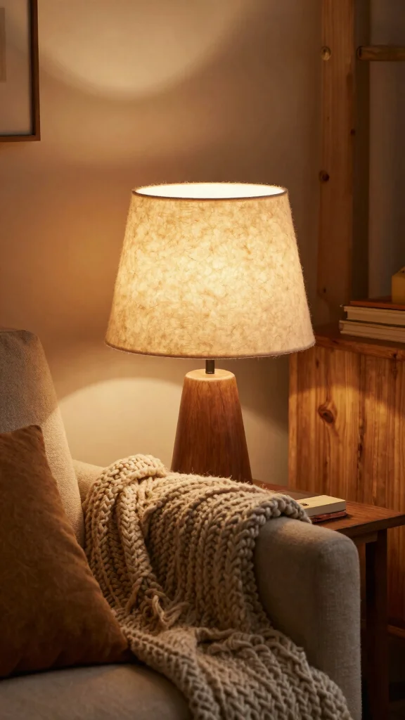 10 DIY Lamp Shade Ideas Homemade for a Creative and Budget-Friendly Update - 9. Felted Wool Wonders 1