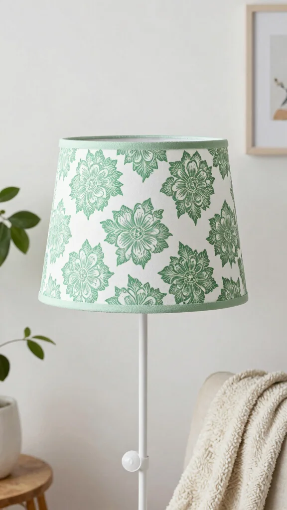 10 DIY Lamp Shade Makeover Ideas for an Easy Home Decor Refresh - 10. Stencil Designs: Adding Patterns 1