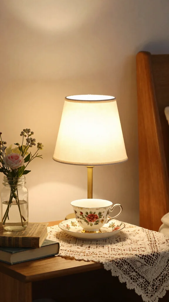 10 DIY Table Lamp Ideas for Easy and Stylish Handmade Decor - 6. Upcycled Tea Cup Lamp 1