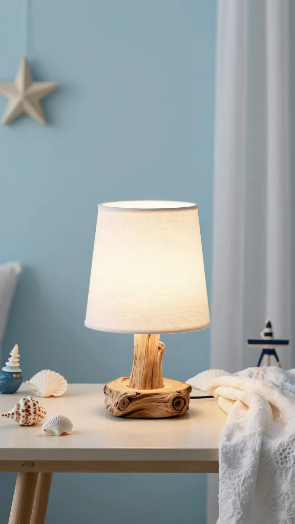 10 DIY Table Lamp Ideas for Easy and Stylish Handmade Decor - 9. Knotty Driftwood Lamp 1