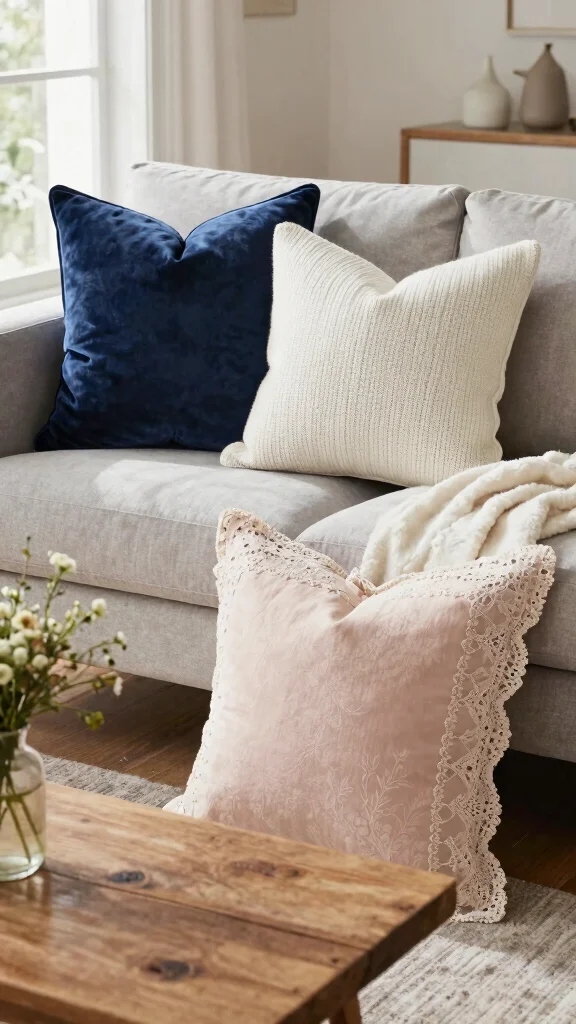 10 Decorative Pillow Covers Ideas to Add Charm and Personality - 2. Textured Layers 1