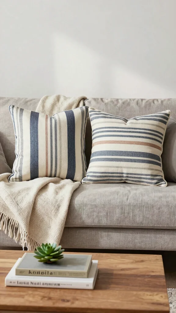 10 Decorative Pillow Covers Ideas to Add Charm and Personality - 5. Statement Stripes 1