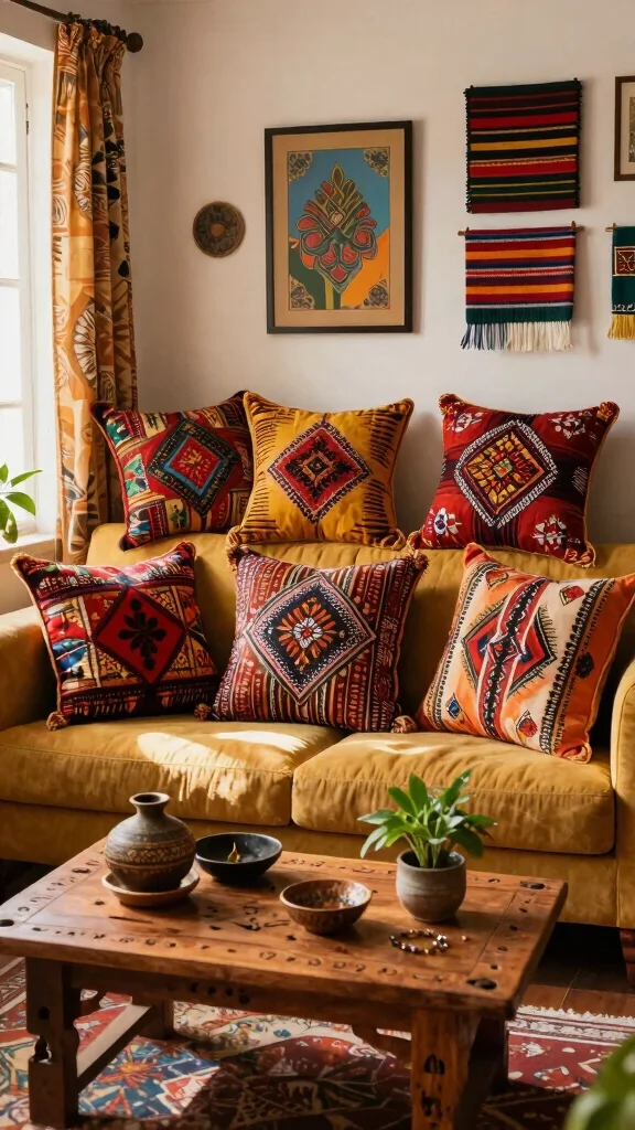 10 Decorative Pillow Covers Ideas to Add Charm and Personality - 6. Ethnic Motifs 1