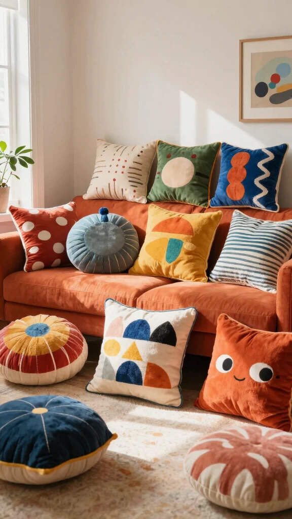 10 Decorative Pillow Covers Ideas to Add Charm and Personality - 8. Unconventional Shapes 1