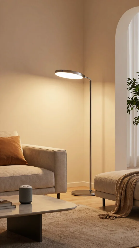 10 Floor Lamp 3D Warehouse Ideas for Modern Interior Visualization Projects - 10. Smart Floor Lamps for the Modern Home 1