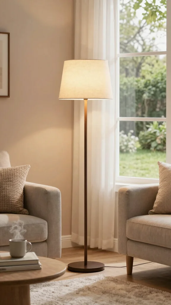 10 Floor Lamp 3D Warehouse Ideas for Modern Interior Visualization Projects - 6. Soft Textured Shades 1