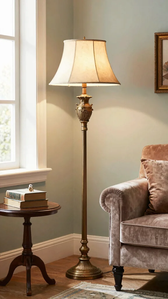 10 Floor Lamp 3D Warehouse Ideas for Modern Interior Visualization Projects - 8. Vintage Lamp Revival 1