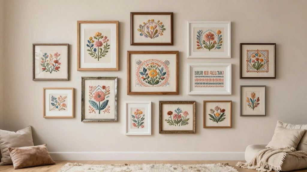 10 Framed Embroidery Wall Art Ideas for Soft and Elegant Handmade Decor