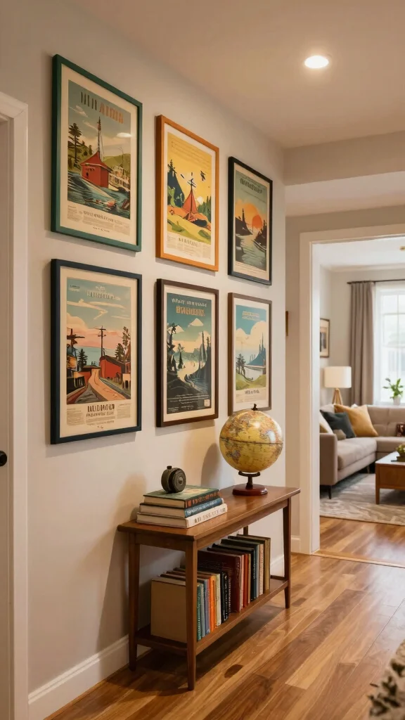 10 Funky Wall Art Prints to Give Your Room a Bold and Playful Vibe - 4. Vintage Travel Posters 1