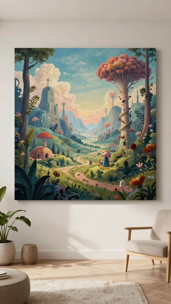 10 Funky Wall Art Prints to Give Your Room a Bold and Playful Vibe - 5. Surreal Dreamscapes 1