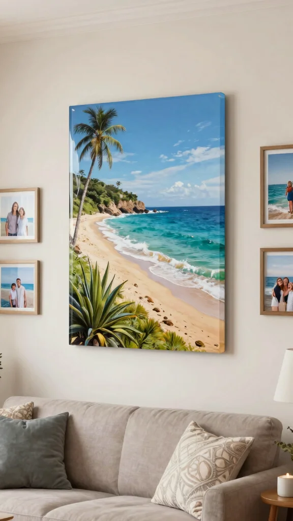 10 Fused Glass Wall Art Ideas for Colorful and Eye-Catching Wall Decor - 10. Personalized Coastal Artwork 1