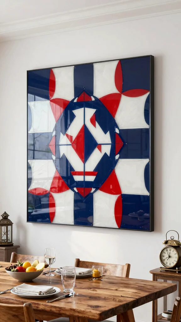 10 Fused Glass Wall Art Ideas for Colorful and Eye-Catching Wall Decor - 3. Nautical Color Palette 1