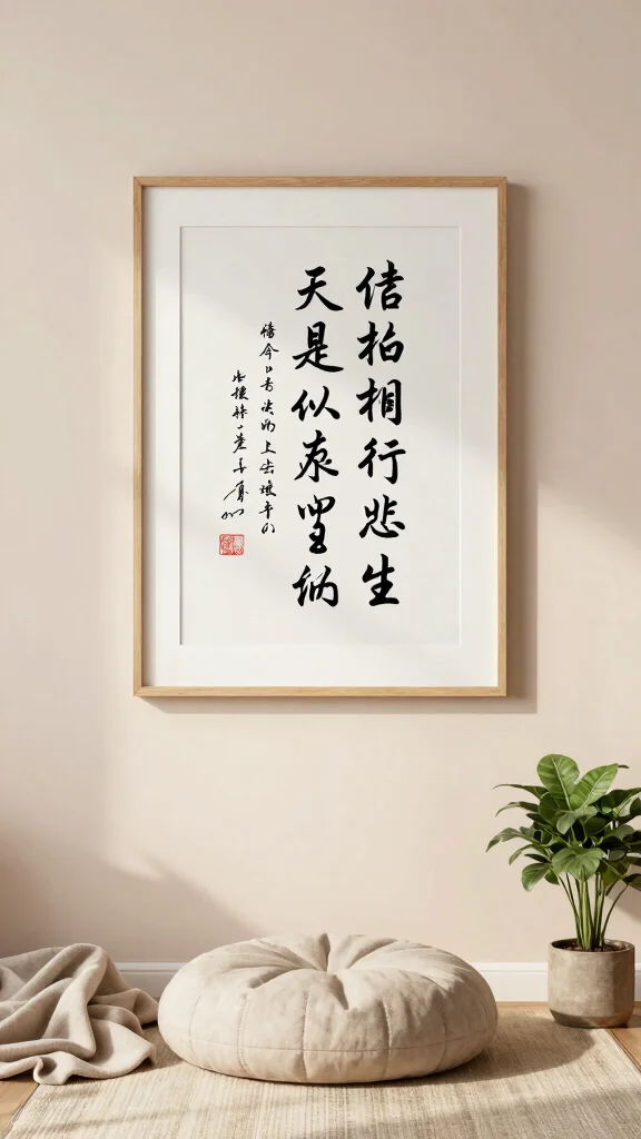 10 Islamic Wall Art Printable Ideas for Beautiful and Simple Styling - 2. Serene Calligraphy 1