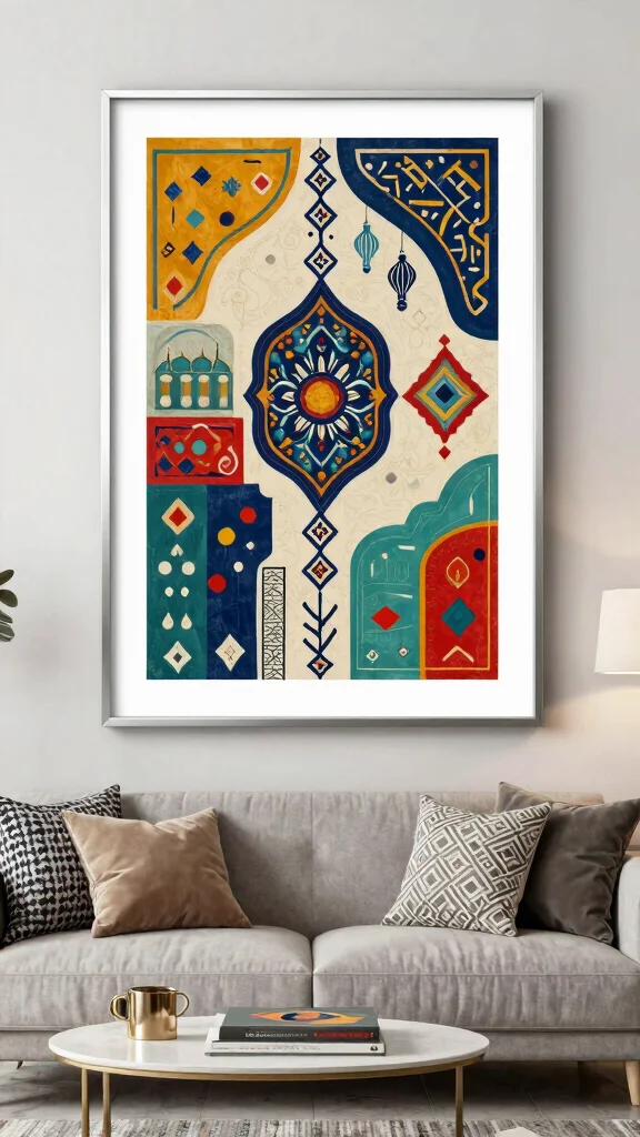 10 Islamic Wall Art Printable Ideas for Beautiful and Simple Styling - 6. Conceptual Art 1