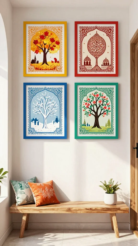 10 Islamic Wall Art Printable Ideas for Beautiful and Simple Styling - 9. Seasonal Decor 1
