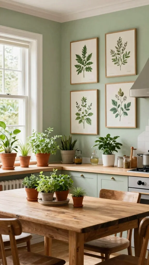 10 Kitchen Paintings Art Wall Decor Ideas for a Cozy and Artistic Look - 4. Botanical Prints 1