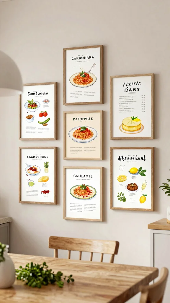 10 Kitchen Wall Art Printables for Easy and Budget-Friendly Decor - 1. Recipe Printables with a Twist 1
