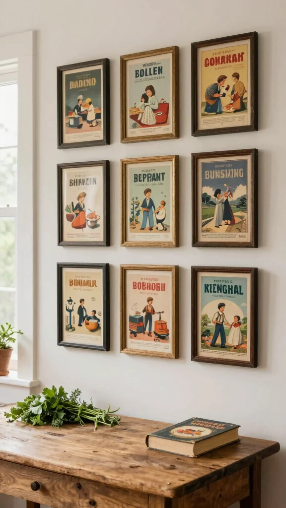 10 Kitchen Wall Art Printables for Easy and Budget-Friendly Decor - 5. Vintage Recipe Book Covers 1