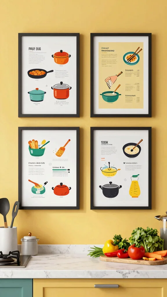 10 Kitchen Wall Art Printables for Easy and Budget-Friendly Decor - 7. Culinary Infographic Art 1
