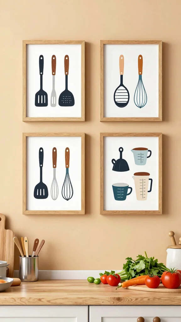 10 Kitchen Wall Art Printables for Easy and Budget-Friendly Decor - 9. Kitchen Utensil Prints 1