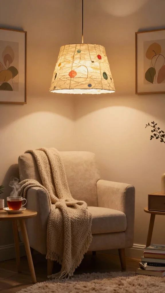 10 Lamp Design DIY Ideas for Handmade Lighting with Personality - 5. Paper Mache Lamp Shade 1