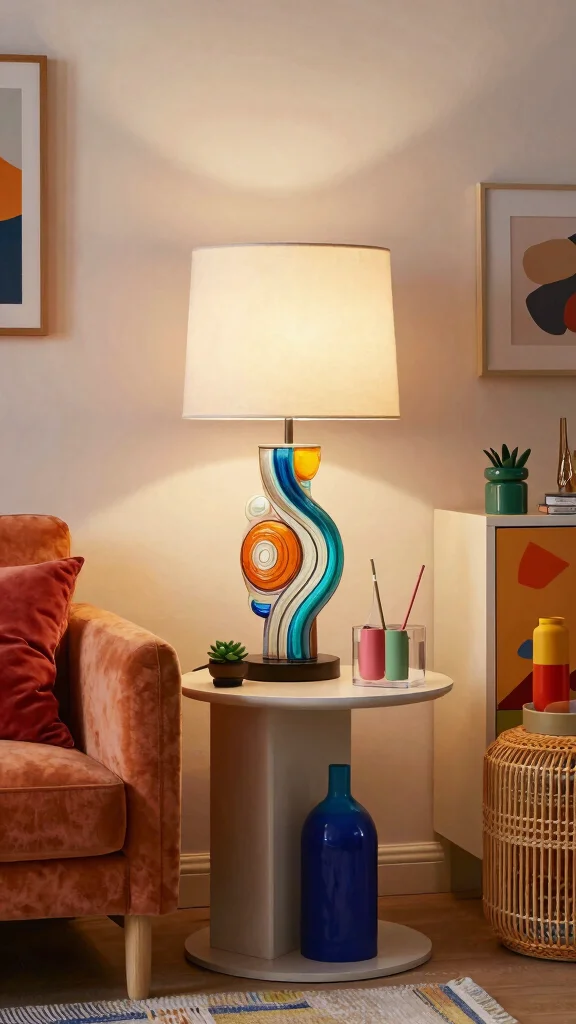 10 Light Lamp Design Ideas for Modern and Eye-Catching Interiors - 10. Artistic Table Lamps 1