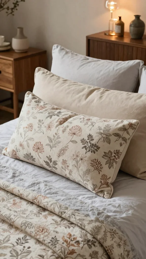 10 Long Pillow on Bed Ideas for a Cozy and Layered Bedroom Style - 3. Add Layers with Different Sizes 1