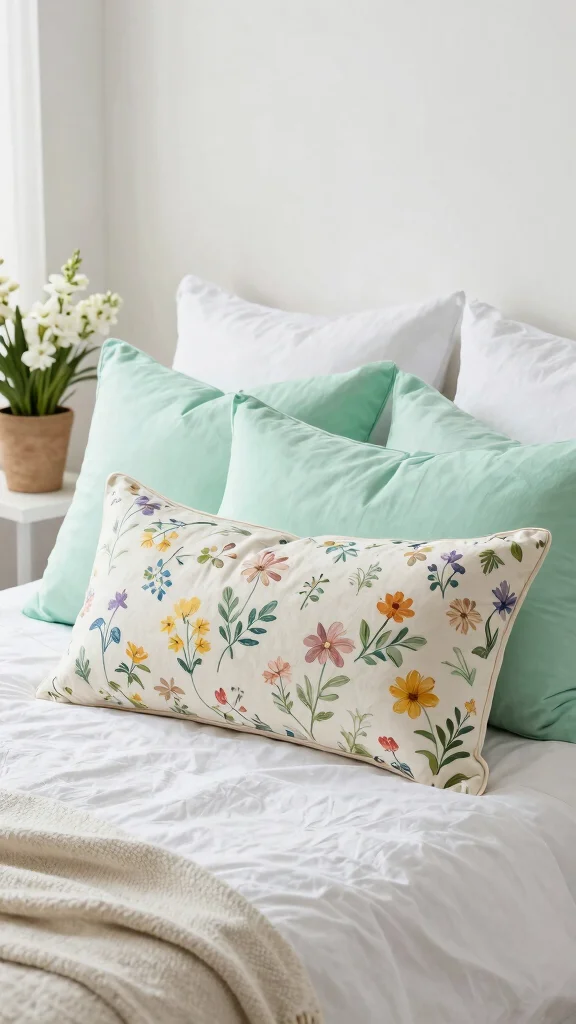 10 Long Pillow on Bed Ideas for a Cozy and Layered Bedroom Style - 6. Seasonal Swaps 1