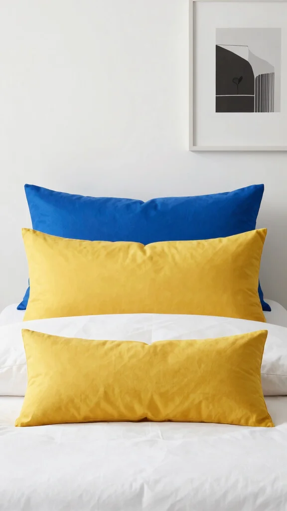 10 Long Pillow on Bed Ideas for a Cozy and Layered Bedroom Style - 7. Create a Color Block 1