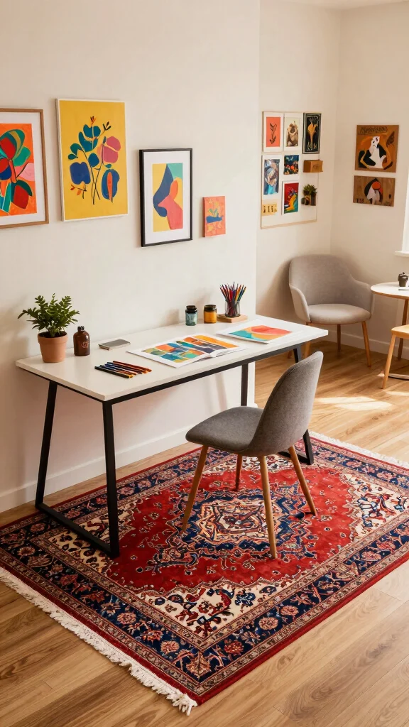 10 Persian Rug Aesthetic Ideas for a Cozy and Collected Home Style - 8. Opt for a Multi-Purpose Space 1