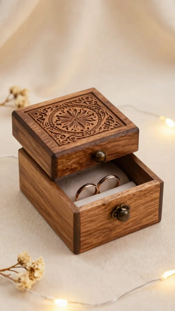 10 Ring Bearer Pillow Alternative Ideas for a Creative Wedding Detail - 10. Customized Keepsake Box 1