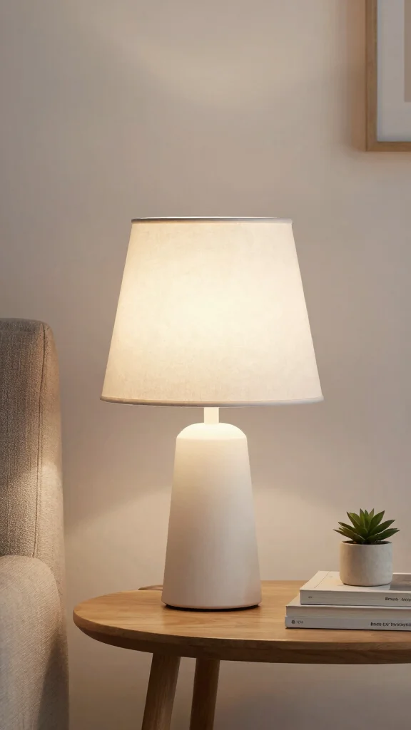 10 Small Table Lamp Ideas for Compact and Cozy Corners - 1. Minimalist Table Lamp 1