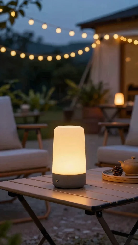 10 Small Table Lamp Ideas for Compact and Cozy Corners - 8. Portable Table Lamp 1