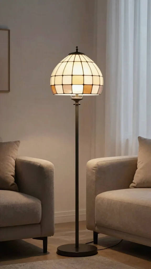 10 Stained Glass Lamp Shades Ideas for Colorful and Elegant Lighting - 8. Minimalist Masterpieces 1