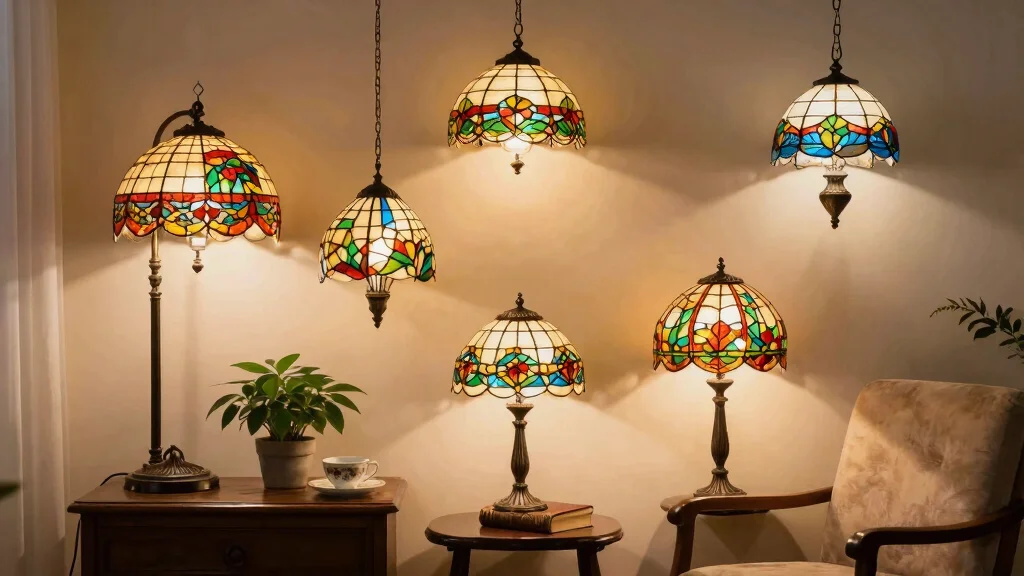 10 Stained Glass Lamp Shades Ideas for Colorful and Elegant Lighting