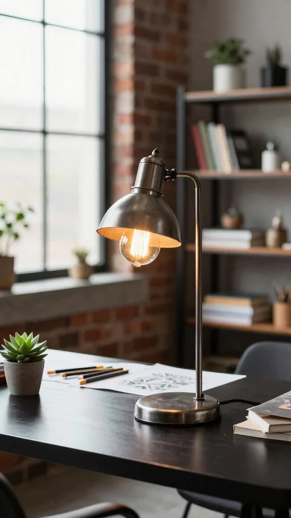 10 Table Lamp 3D Warehouse Ideas for Stylish Interior Modeling Inspiration - 5. Industrial Style Table Lamp 1