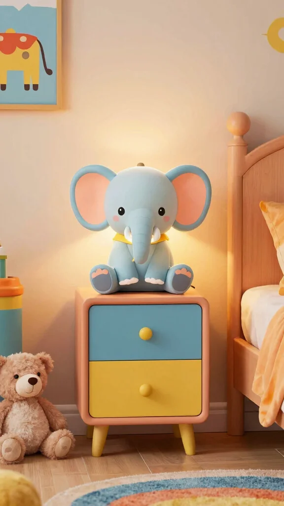 10 Table Lamp 3D Warehouse Ideas for Stylish Interior Modeling Inspiration - 7. Whimsical Animal-Shaped Lamp 1