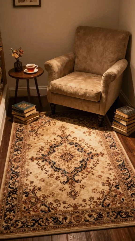 10 Tufted Rug Design Ideas for Bold and Creative Handmade Decor - 7. Vintage Revival 1