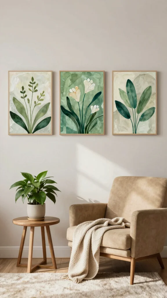 11 3 Set Paintings Wall Art Ideas for a Balanced and Elegant Display - 9. Vibrant Energy 1