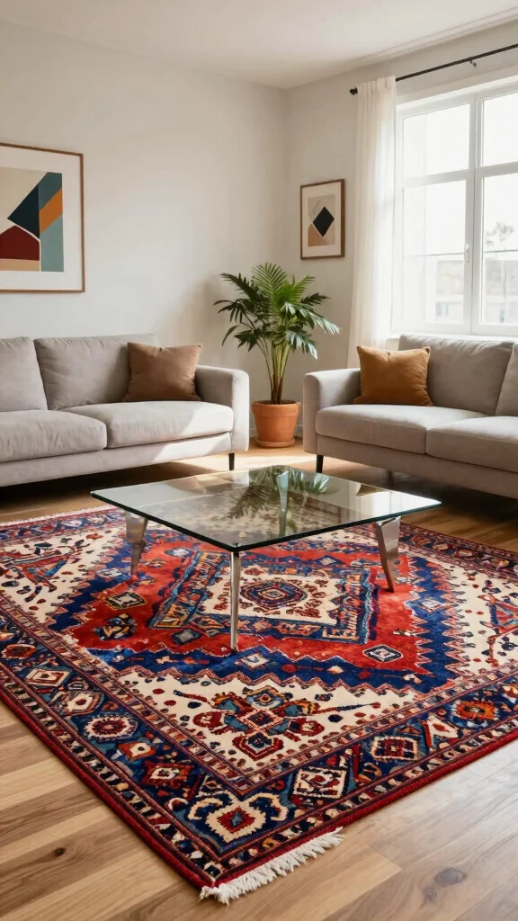 11 Arabic Rug Pattern Ideas for Traditional and Artistic Design Inspiration - 1. Geometric Wonders 1