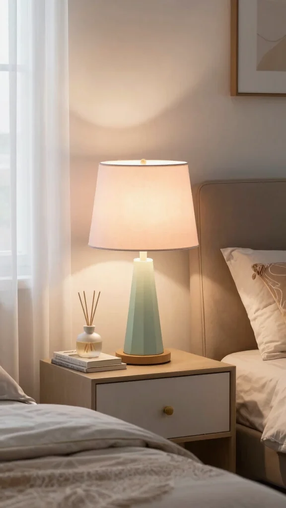 11 Bed Side Table Lamp Ideas for a Cozy and Functional Bedroom Setup - 6. Fabric Shade Lamps 1