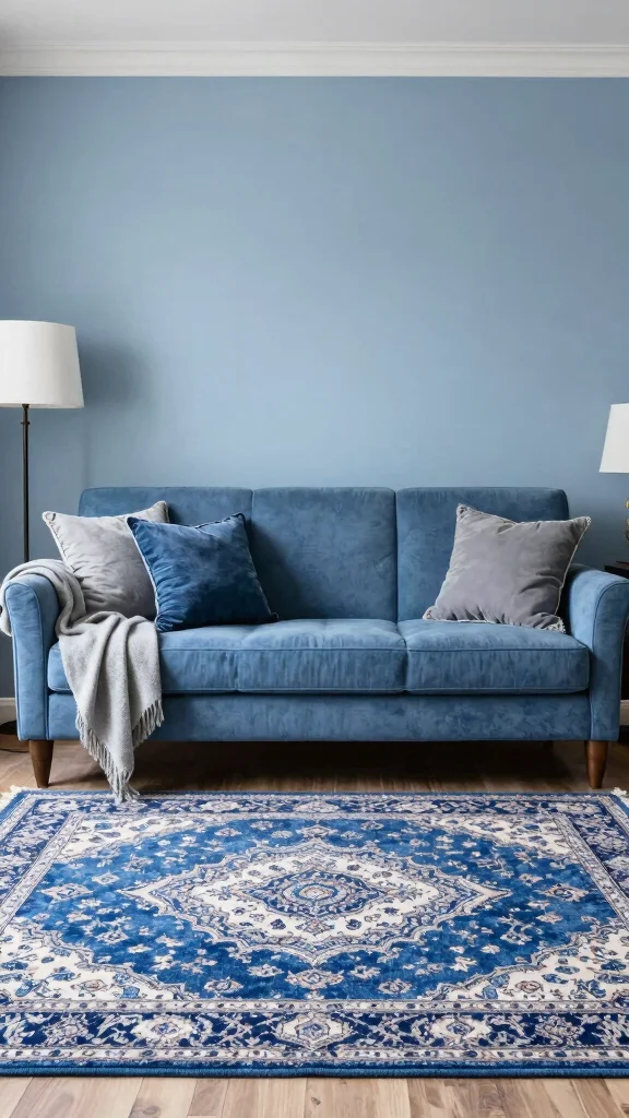 11 Blue Persian Rug Ideas for a Calm and Elegant Statement - 7. Use a Blue Palette 1